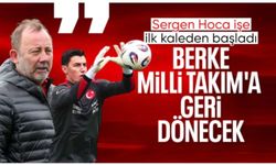 Sergen Yalçın, A Milli Takım'daki görevine başlar başlamaz açıkladı: Berke Özer'le konuşacağım