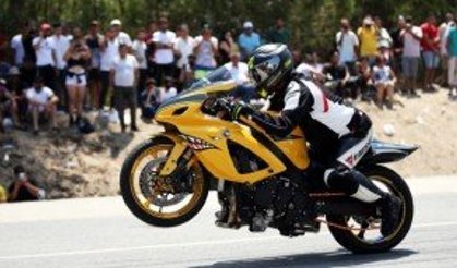 MERSİN - Motosiklet tutkunları "Motodrag" yarışmasında buluştu