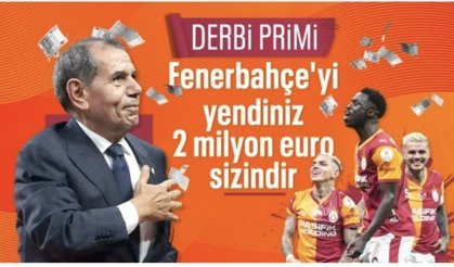 Galatasaray'da futbolculara derbi primi müjdesi