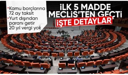 TBMM'den yeni düzenleme: Kamu borçlarına 72 aya kadar yapılandırma devreye alınıyor