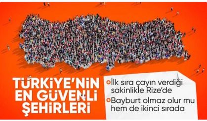 Türkiye'nin en güvenilir şehri: Rize