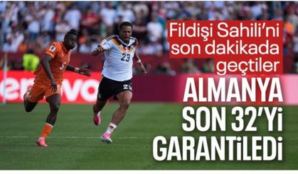 Fildişi Sahili'ni yenen Almanya son 32'yi garantiledi