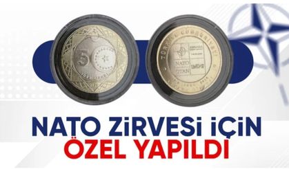 NATO Zirvesi anısına tedavülde kullanılacak 5 lira basıldı