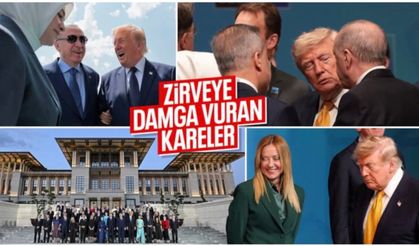 NATO Zirvesi'nden dikkat çeken anlar: Zirveye Erdoğan ve Trump damga vurdu
