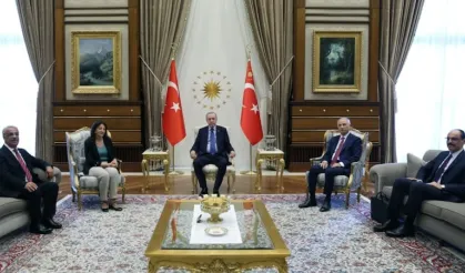 Cumhurbaşkanı Erdoğan DEM Parti heyetini kabul etti