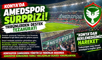 Konya’da Amedspor sürprizi: Tribünlerden destek tezahüratı