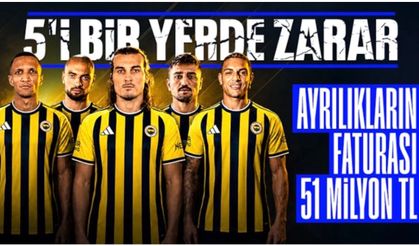 Fenerbahçe'de 5 transferden 51.3 milyon euroluk zarar