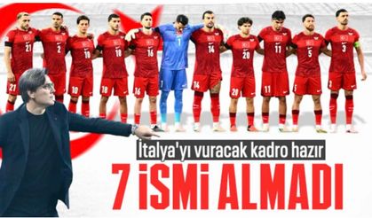 Türkiye-İtalya maçı öncesi A Milli Takım kadrosu belli oldu