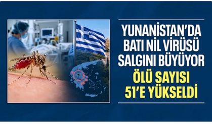 Yunanistan'da bu yıl Batı Nil virüsünden ölenlerin sayısı 51'e yükseldi