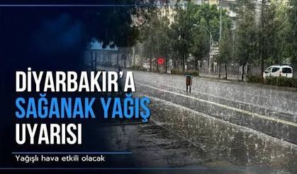 Diyarbakır'a kritik uyarı yapıldı: Kuvvetli sağanak yağmur geliyor