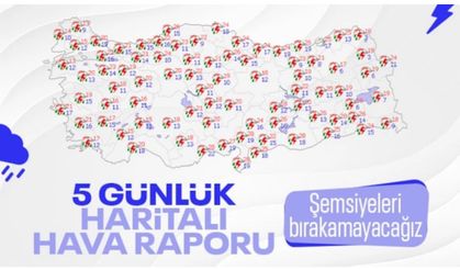 Türkiye genelinde yağmur şiddetini artıracak