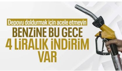 Benzine 4,30 lira indirim geliyor: Pompa fiyatları değişecek