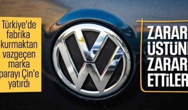 Volkswagen Çin'de kan kaybetmeye devam ediyor