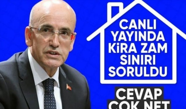 Mehmet Şimşek, kiralarda yüzde 25'lik zam sınırıyla ilgili konuştu