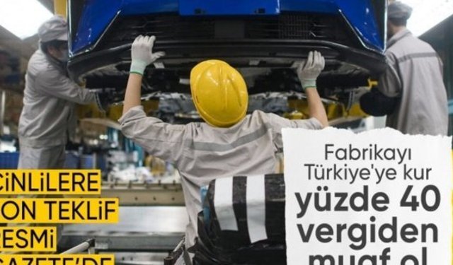 Çin menşeli oto ithalatında vergi düzenlemesi: Yatırım yapan muaf olacak