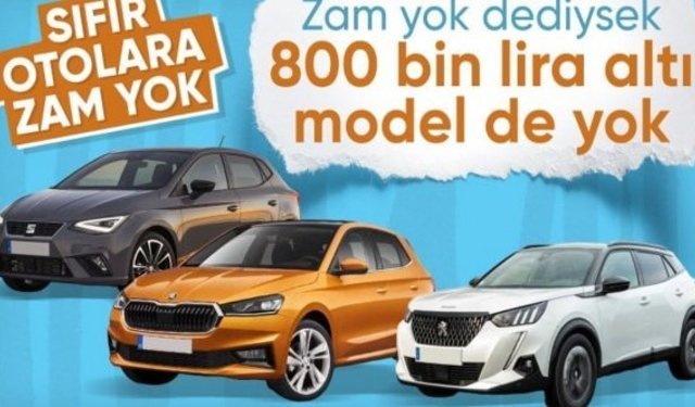 Son aylarda zam yok: İşte temmuzda Türkiye'de satılan en ucuz otomobiller
