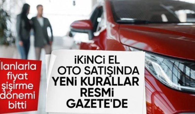 İkinci el araç ilanlarına sıkı denetim: Artık yetki belgesi zorunlu