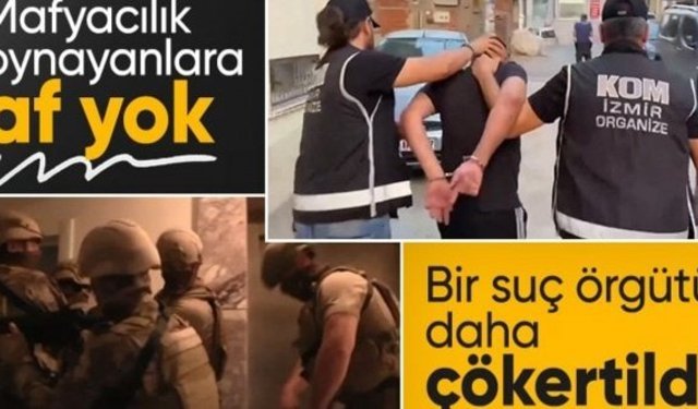 İzmir'de KUYU operasyonu! 15 şüpheli yakalandı