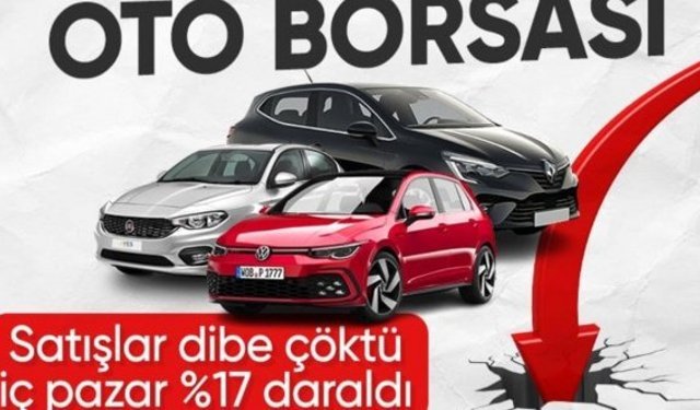 Otomotiv satışlarında düşüş sürüyor: Temmuz ayında pazar yüzde 17,5 daraldı