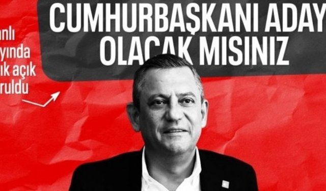 Özgür Özel: Cumhurbaşkanı adayı değilim