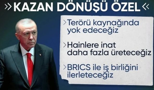 Cumhurbaşkanı Erdoğan: Terörle mücadelemiz sürecek