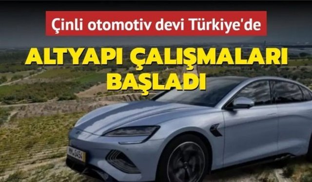 Manisa’da Çinli otomotiv devi için altyapı çalışmaları başladı