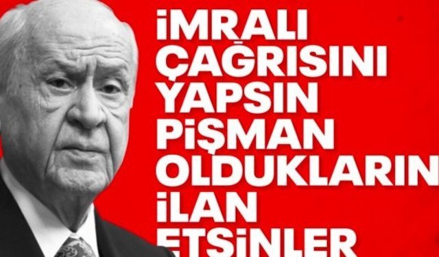 Devlet Bahçeli, DEM heyetinin İmralı görüşmesine değindi: Çağrı bir an önce yapılsın