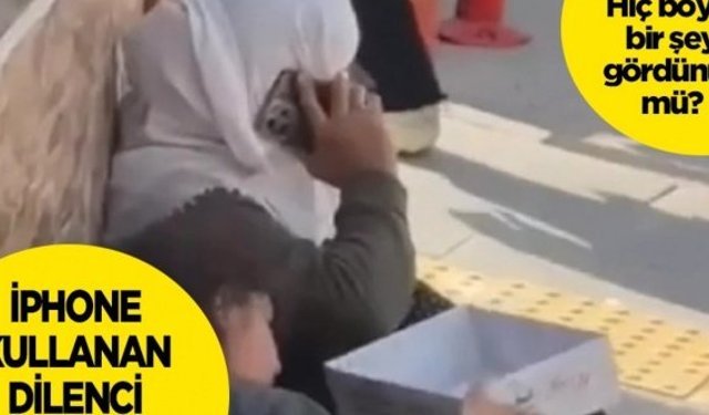 Mardin'de lüks telefonlu dilenci olarak gündem olan kadın yakalandı