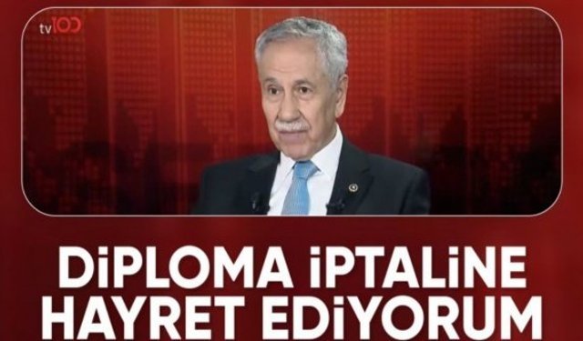 Bülent Arınç: İmamoğlu'nun diploması iptal edilmemeliydi