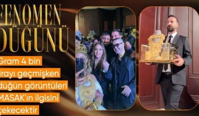 Sosyal medya fenomeni Aleyna Dalveren'in düğününde takılan takılar dikkat çekti