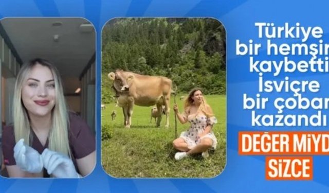 Türkiye'den İsviçre'ye taşınan hemşire çoban oldu