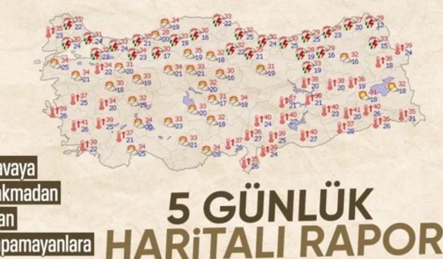 Meteoroloji'den sıcak hava ve yağış uyarısı