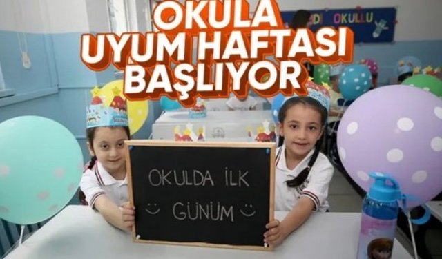Minik öğrencilerin okula uyum haftası yarın başlıyor