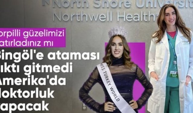 Bingöl'a atanan ancak göreve gitmeyen İdil Bilgen, rotayı ABD'ye çevirdi