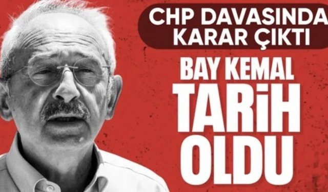 CHP Kurultayı davasında karar: Mutlak butlan kararı reddedildi