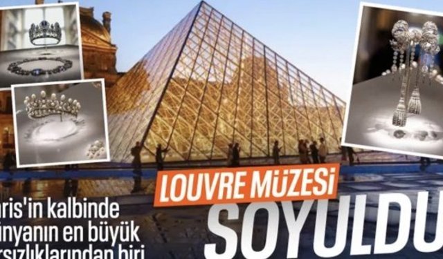 Fransa'da Louvre Müzesi'nden tarihi eser çalan hırsızlar aranıyor
