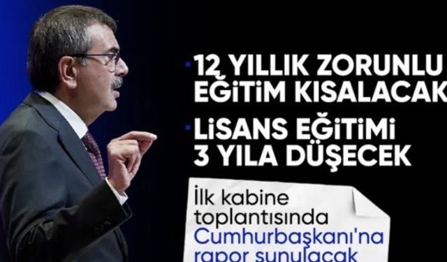 Yusuf Tekin açıkladı: 12 yıllık zorunlu eğitim kısalıyor