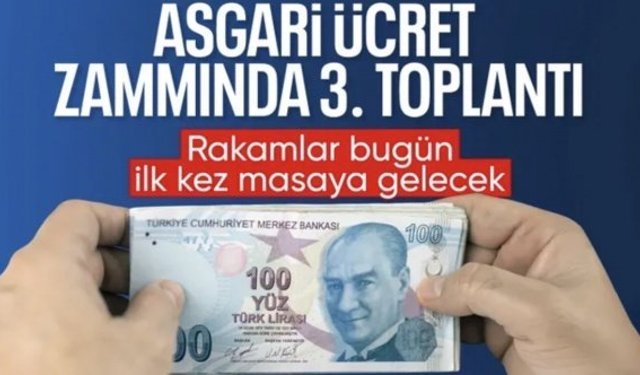 Asgari ücrette üçüncü toplantı bugün gerçekleşecek