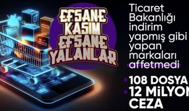 Ticaret Bakanlığı: Kasım ayında 12 milyon 905 bin 818 TL idari para cezası uygulandı