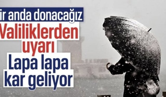 Valiliklerden peş peşe uyarı: Soğuk hava dalgası geliyor, don ve kar kapıda