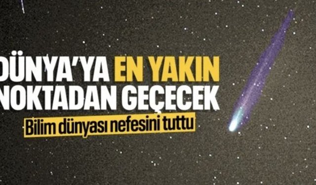 Yıldızlararası kuyruklu yıldız 3I/ATLAS Dünya’ya en yakın noktadan geçiyor