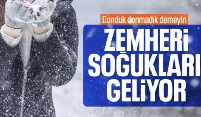 Zemheri soğukları kapıda: 40 gün sürecek