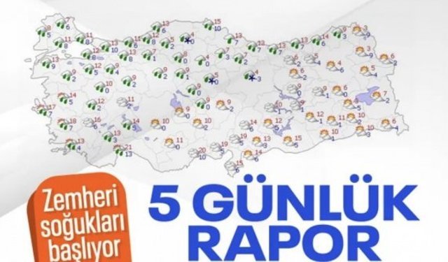 Zemheri soğukları kapıda: Türkiye'yi sert kış günleri bekliyor