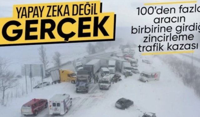 ABD'de 100'den fazla aracın karıştığı zincirleme kaza
