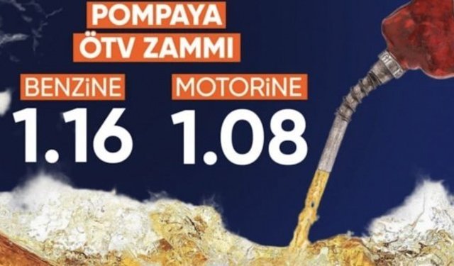 Benzin ve motorinin ÖTV tutarları yeniden belirlendi