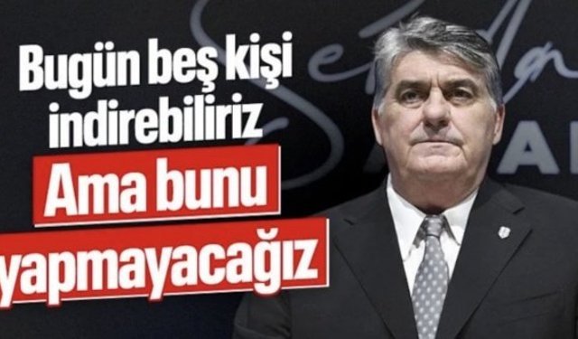 Beşiktaş Başkanı Serdal Adalı'dan transfer açıklaması