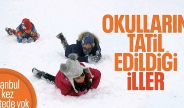 Eğitime kar engeli: Birçok il ve ilçelerde okullar tatil edildi