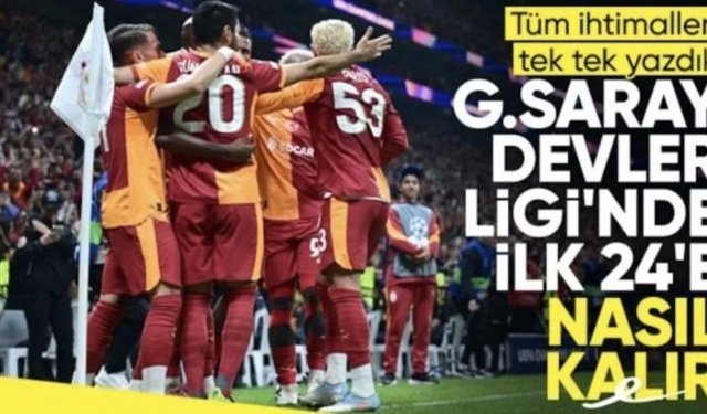 Galatasaray'ın ilk 24'e kalma şansı nedir?