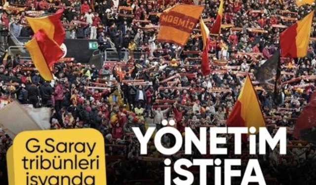 Galatasaray tribünlerinden yönetime tepki!
