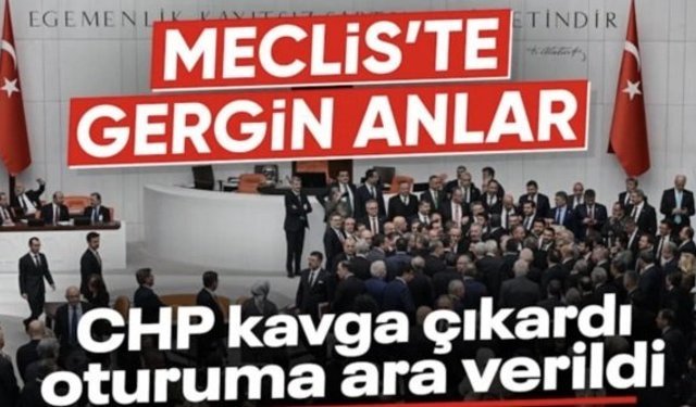 TBMM Genel Kurulu'nda tabutlu eylem kavgası